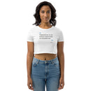 Women Organic Crop Top
